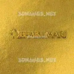 nehakumari in All Gold style - 3D name wallpaper