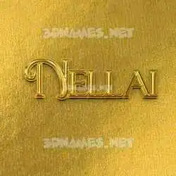 nellai in All Gold style - 3D name wallpaper