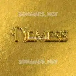 nemesis in All Gold style - 3D name wallpaper
