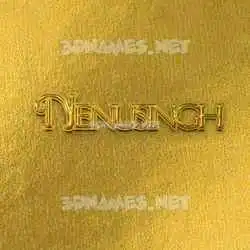 nenusingh in All Gold style - 3D name wallpaper