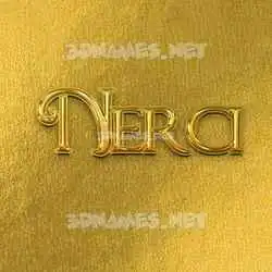nerci in All Gold style - 3D name wallpaper