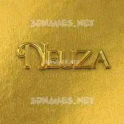 neuza in All Gold style - 3D name wallpaper
