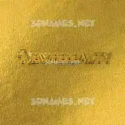 newfiebeauty in All Gold style - 3D name wallpaper