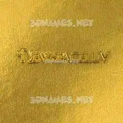 newspaceluv in All Gold style - 3D name wallpaper