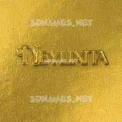 neylixita in All Gold style - 3D name wallpaper