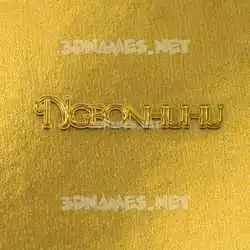 ngeonhuhu in All Gold style - 3D name wallpaper