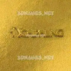 nghiphung in All Gold style - 3D name wallpaper