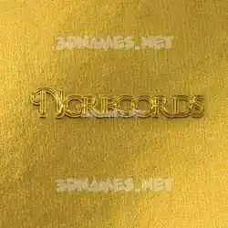 ngrecords in All Gold style - 3D name wallpaper