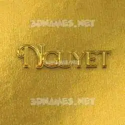 nguyet in All Gold style - 3D name wallpaper