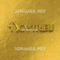 ngvtrieu in All Gold style - 3D name wallpaper