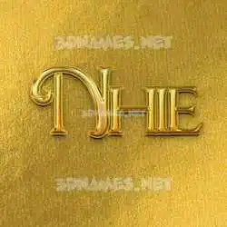 nhie in All Gold style - 3D name wallpaper