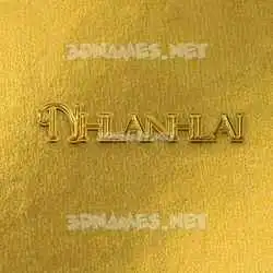 nhlanhlai in All Gold style - 3D name wallpaper