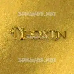 nhoxtjn in All Gold style - 3D name wallpaper