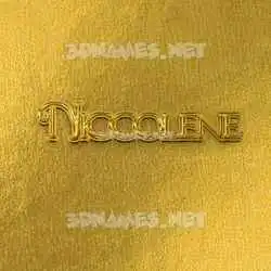 niccolene in All Gold style - 3D name wallpaper