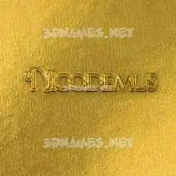 nicodemus in All Gold style - 3D name wallpaper