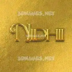 nidhii in All Gold style - 3D name wallpaper