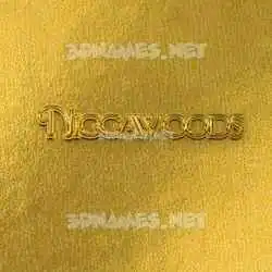 niggawoods in All Gold style - 3D name wallpaper