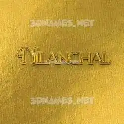 nilanchal in All Gold style - 3D name wallpaper