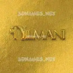 nilmani in All Gold style - 3D name wallpaper
