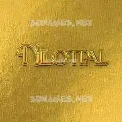 nilotpal in All Gold style - 3D name wallpaper