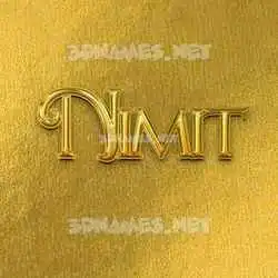 nimit in All Gold style - 3D name wallpaper