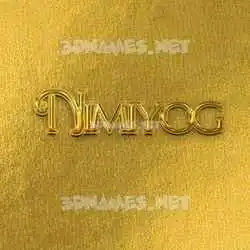 nimiyog in All Gold style - 3D name wallpaper