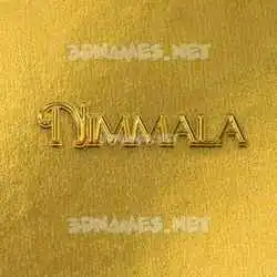 nimmala in All Gold style - 3D name wallpaper