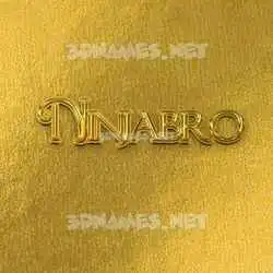 ninjabro in All Gold style - 3D name wallpaper