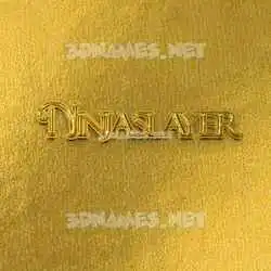 ninjaslayer in All Gold style - 3D name wallpaper