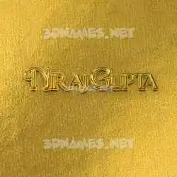 niraj gupta in All Gold style - 3D name wallpaper