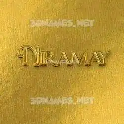 niramay in All Gold style - 3D name wallpaper