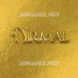 nirmal in All Gold style - 3D name wallpaper