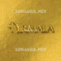 nirmala in All Gold style - 3D name wallpaper