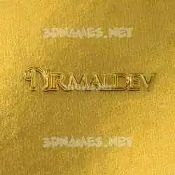 nirmaldev in All Gold style - 3D name wallpaper