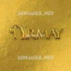 nirmay in All Gold style - 3D name wallpaper