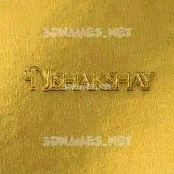 nishakshay in All Gold style - 3D name wallpaper