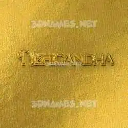 nishigandha in All Gold style - 3D name wallpaper