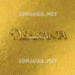 nishikanta in All Gold style - 3D name wallpaper