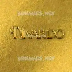 nivardo in All Gold style - 3D name wallpaper