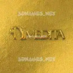 nivedita in All Gold style - 3D name wallpaper