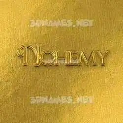 nohemy in All Gold style - 3D name wallpaper