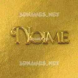noime in All Gold style - 3D name wallpaper