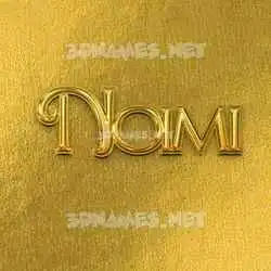 noimi in All Gold style - 3D name wallpaper