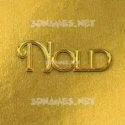 nold in All Gold style - 3D name wallpaper