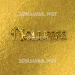 nolufefe in All Gold style - 3D name wallpaper
