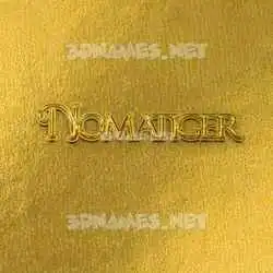 nomatiger in All Gold style - 3D name wallpaper