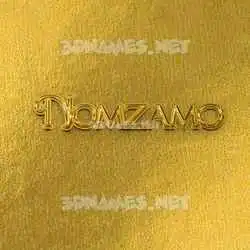 nomzamo in All Gold style - 3D name wallpaper