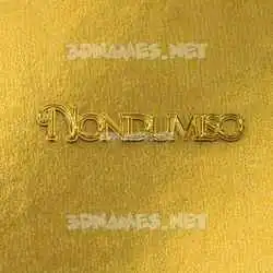 nondumiso in All Gold style - 3D name wallpaper