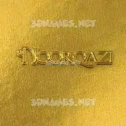 noorqazi in All Gold style - 3D name wallpaper