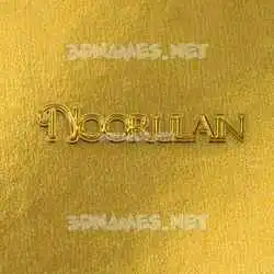 noorulain in All Gold style - 3D name wallpaper
